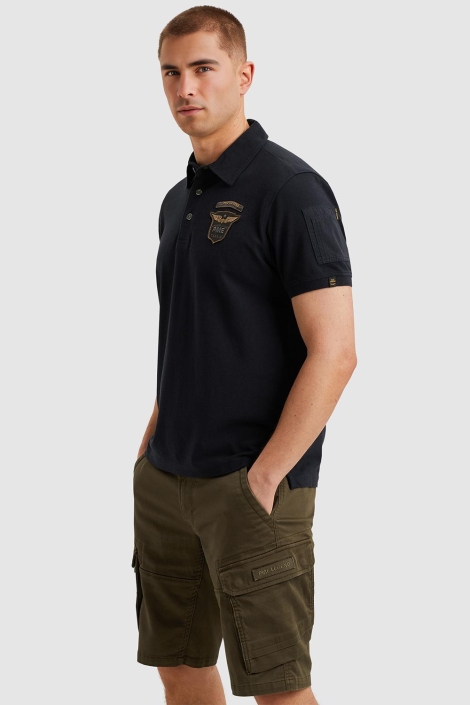 PME legend short sleeve polo fine pique badge